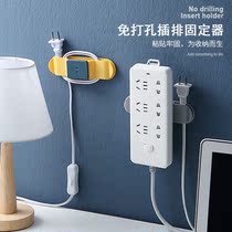 Plug holder household socket wire organizer wire clip no trace on the wall plug adhesive hook wire and data cable storage
