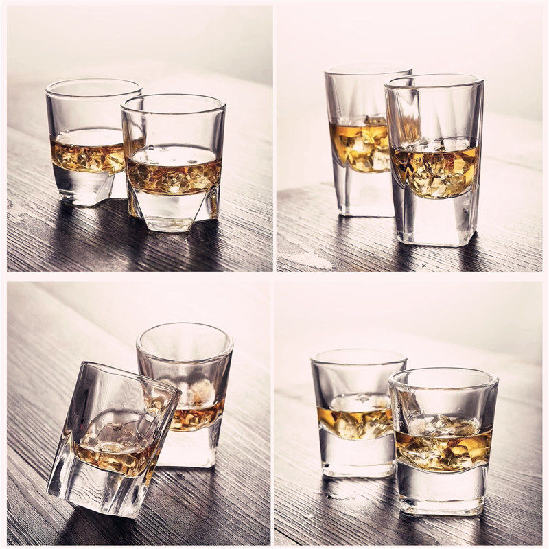 Ликер Cup 玻璃杯100ml酒杯白酒家用水晶玻璃二两杯2两白酒杯啤酒杯三两创意