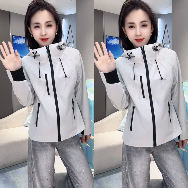 2026 Spring New Skin-Friendly Soft Shell Slim-Fit Slimming Jacket for a Youthful Look (Approx. 59cm in Length)
