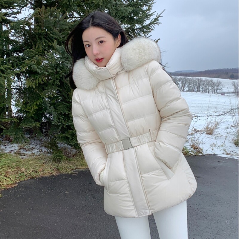 Winter's new favorite: korean-style slim-fit down jacket with a