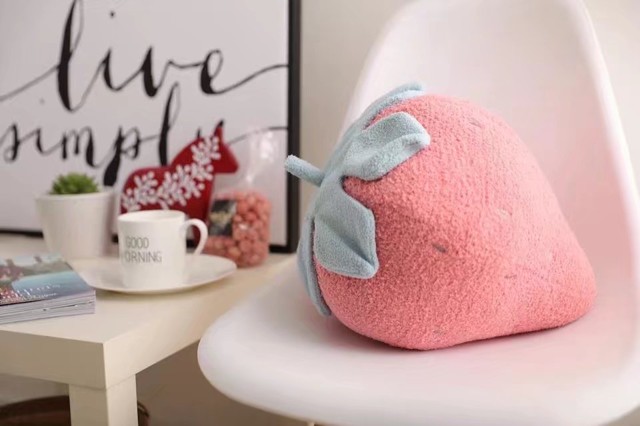 [1 miếng] xương rồng dâu mềm gối gối nhà đệm gối điều hòa chăn hai trong một gối tựa ghế sofa