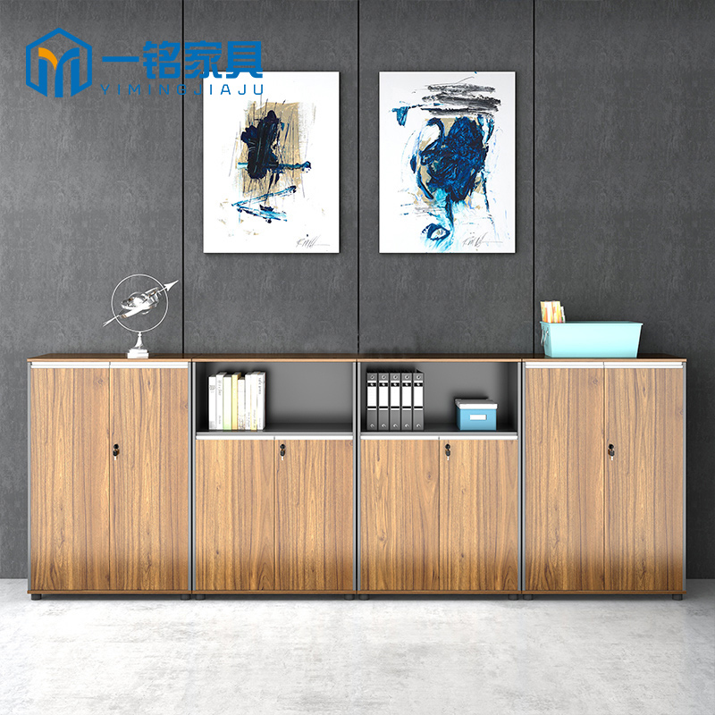 File cabinet wooden short cabinet simple modern office furniture office filing cabinet with lock storage cabinet combination