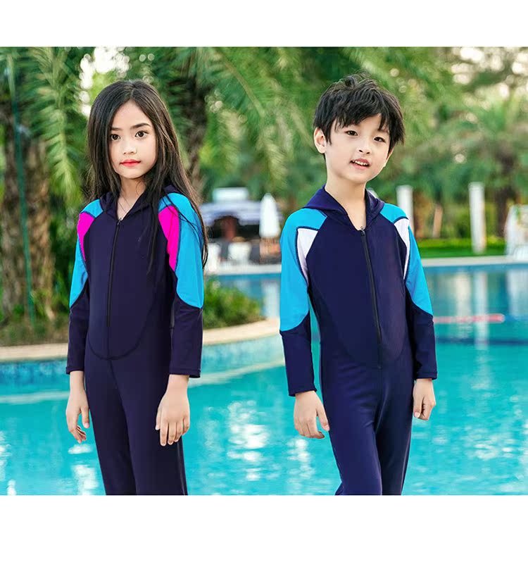 Áo tắm cho trẻ em trai Áo Xiêm dài tay Kem chống nắng Bãi biển khô nhanh Bộ đồ lặn cho bé trai - Bộ đồ bơi của Kid đồ bơi cho bé gái 10 tuổi