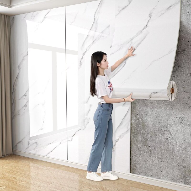 Marble Pattern Self-Adhesive Home Decoration 10m Large Roll Continuous Imitation Tile Wall Stickers Waterproof and Oil-Proof Wall Stickers Marble Pattern Self-Adhesive Home Decoration 10m Large Roll Continuous Imitation Tile Wall Stickers Waterproof and Oil-Proof Wall Stickers