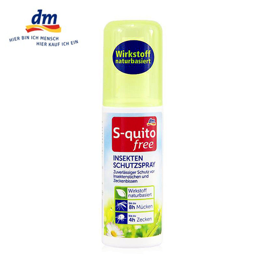 German import dm S-quito outdoor spray anti-mosquito water baby baby anti-bite mosquito repellent liquid 100ml