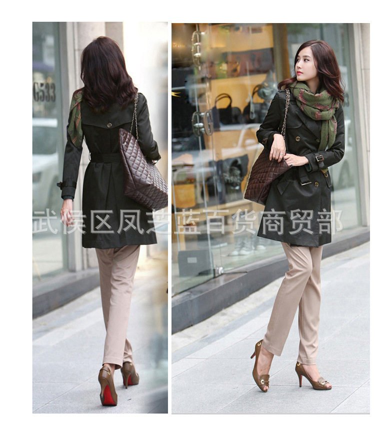 Новая осенняя зимняя женщина длинная куртка Ladies Trench Coats2017 