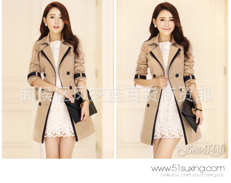 Новая осенняя зимняя женщина длинная куртка Ladies Trench Coats2017 