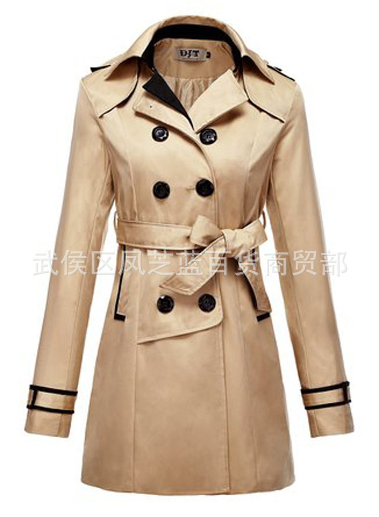 Новая осенняя зимняя женщина длинная куртка Ladies Trench Coats2017 
