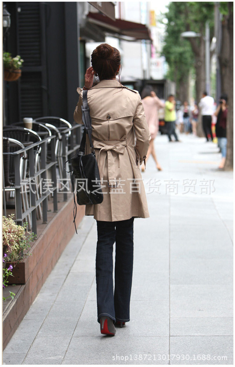 Новая осенняя зимняя женщина длинная куртка Ladies Trench Coats2017 