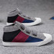 2023 Spring New Canvas Shoes Men's Korean Style Trendy Versatile Casual Shoes Plus Velvet Cotton Shoes Men's High Top Shoes