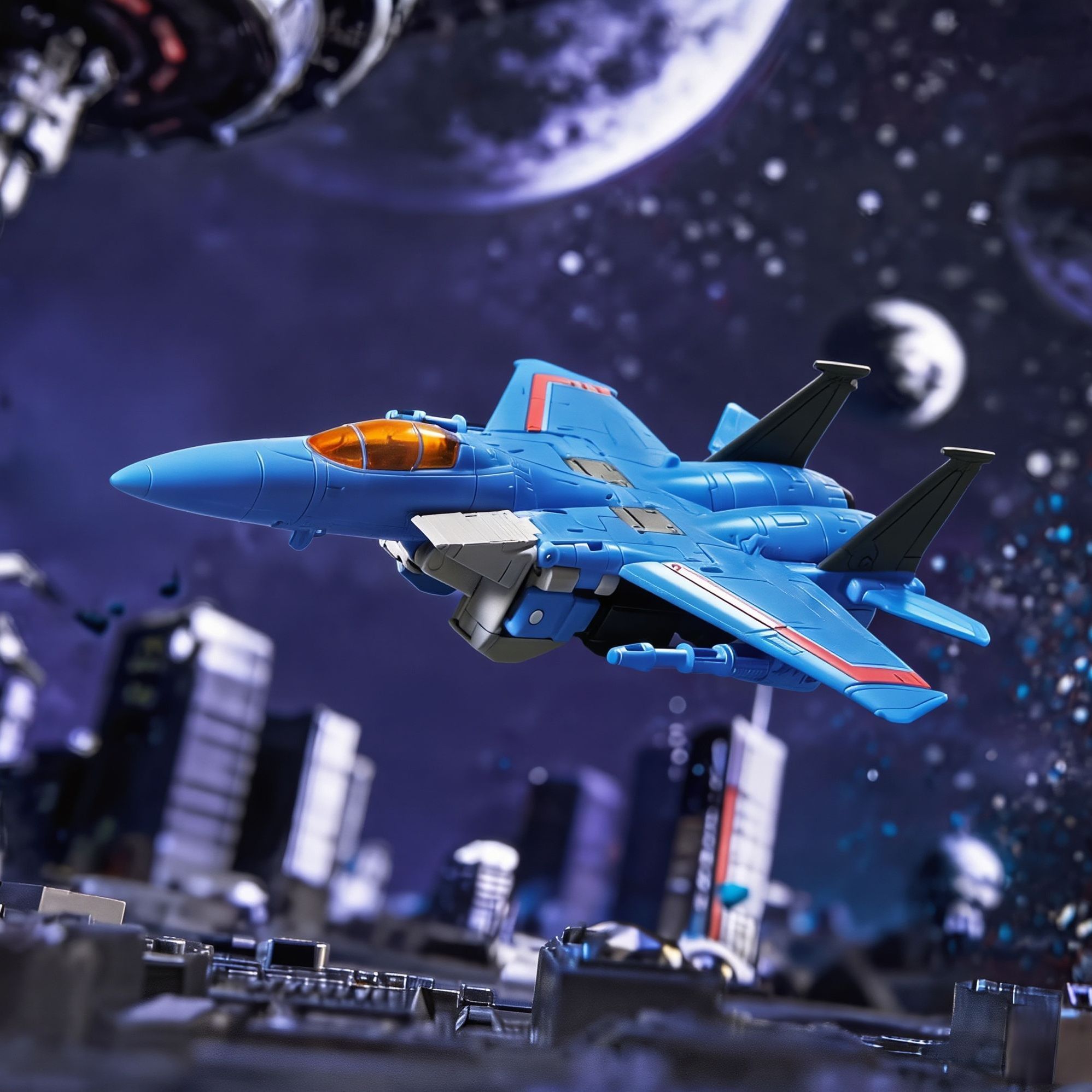 Hasbro Transformers SS86 Voyager Class Thundercracker SS-Serie, verformbares Robotermodell, Desktop-Sammlerstück, Actionfigur, Spielzeug – Detail 4