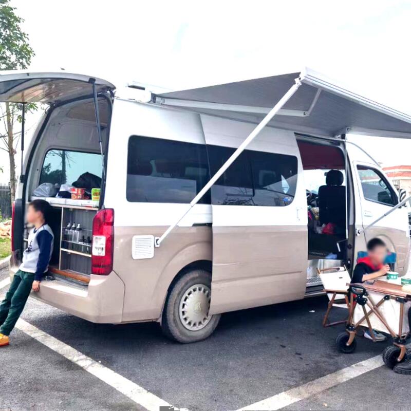 New Model of Sunshade Parking Tent Launched, Aluminum Alloy 80 Tent, Car-Mounted Electric Side Tent, Windproof, Suitable for Dachang Modified Rvs