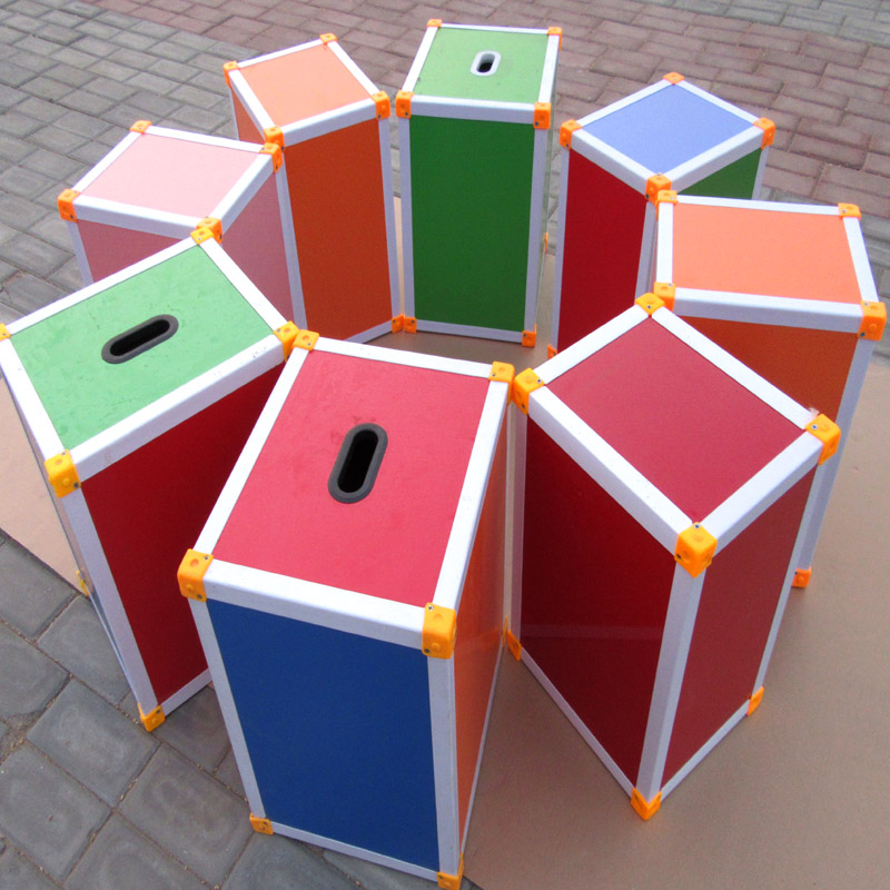 Set Up University Multifunction Music Stool Classroom Special Large Choral Stool Building Block Dance Room Hexahedron Keel Stool 