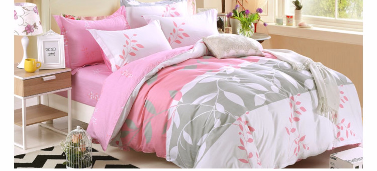 Đôi giường 2.0m bông denim cưới cung cấp 1,5 1,8 m giường cartoon bông trải giường chăn trẻ em - Bộ đồ giường bốn mảnh giá chăn ga gối đệm