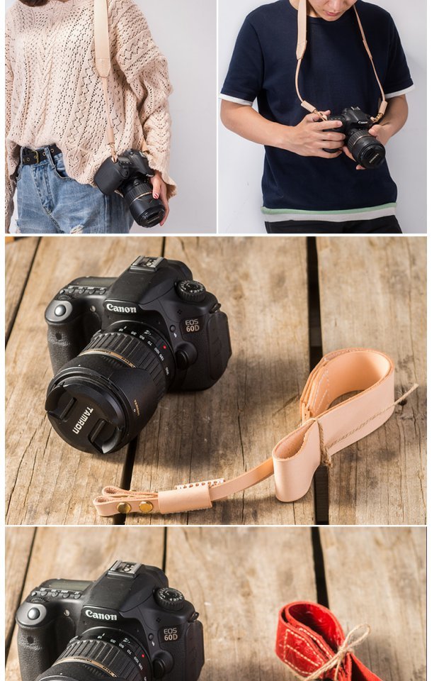 Snow raw handmade da retro máy ảnh nghệ thuật với dây đeo máy ảnh DSLR dây đeo treo cổ kỹ thuật số micro đơn dây đeo vai - Phụ kiện máy ảnh DSLR / đơn túi da máy ảnh