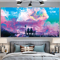 Oversized 3m hanging cloth ins background cloth Room bedroom wall decoration dormitory wall cloth personality simple style tapestry