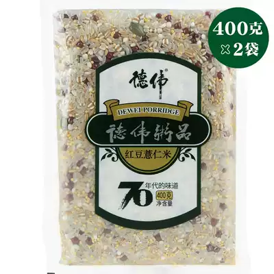 Dewei congee red bean barley rice porridge high quality food natural grains breakfast vacuum 800g