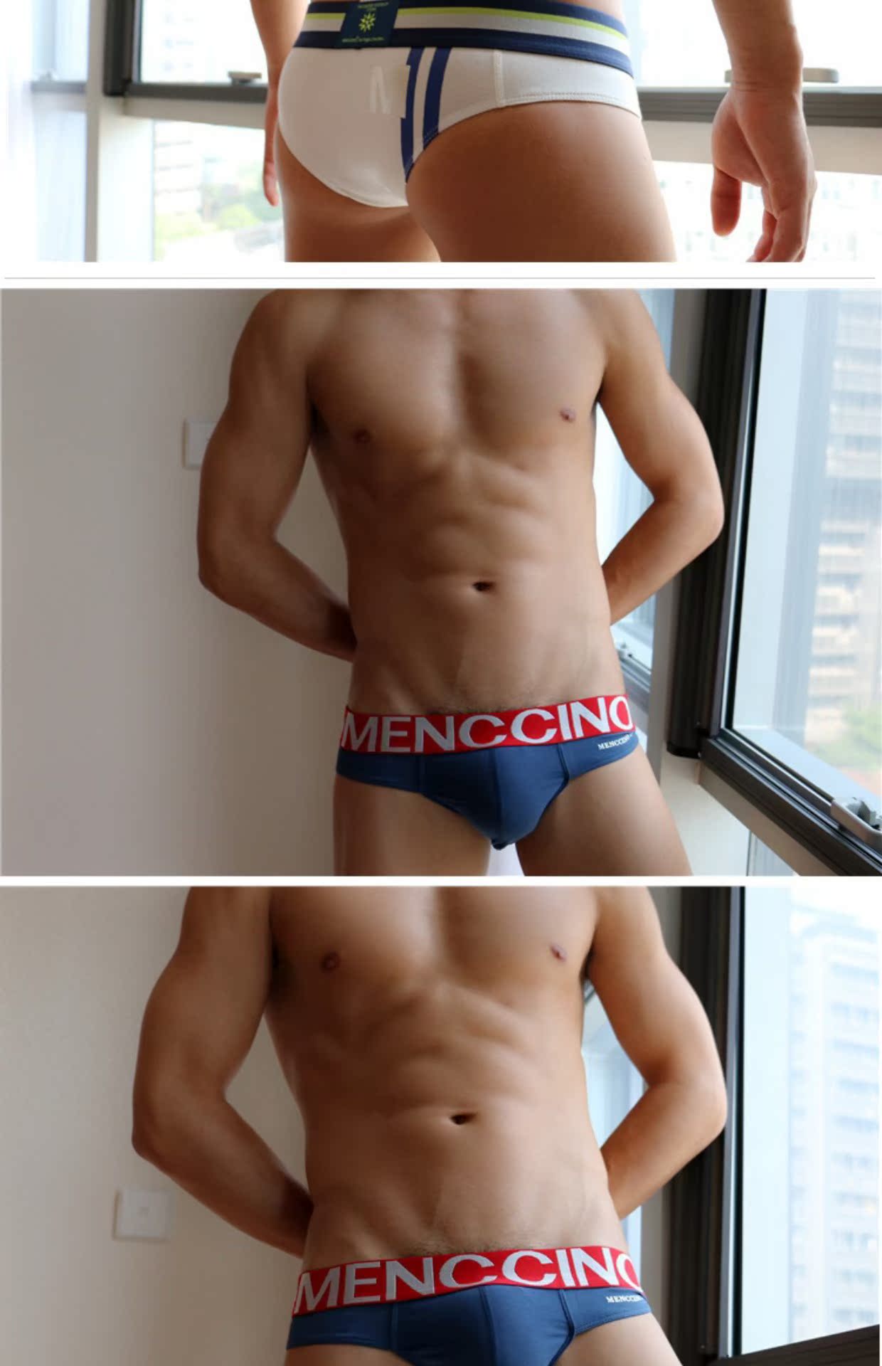 Sexy siêu thấp eo nhàm chán nam tam giác đồ lót bó sát U lồi túi bikini nhỏ bên trong 3 quần lót nam tam giác