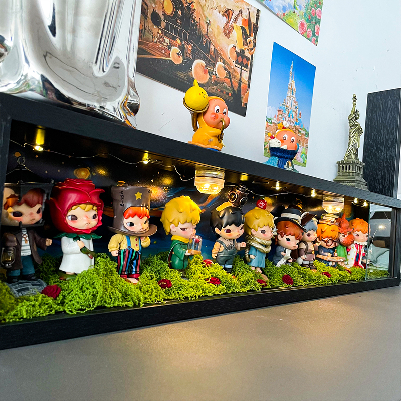 Little Prince Ono Display Box Three-Dimensional Photo Frame Display Frame Scene Decoration Blind Box Storage Box Glass