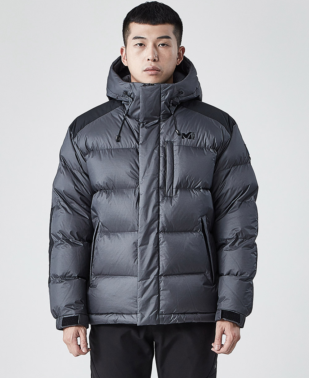 French 2000 Korean edition vintage classic men's hooded outdoor down jacket 800 fluffy thick lightweight fabric