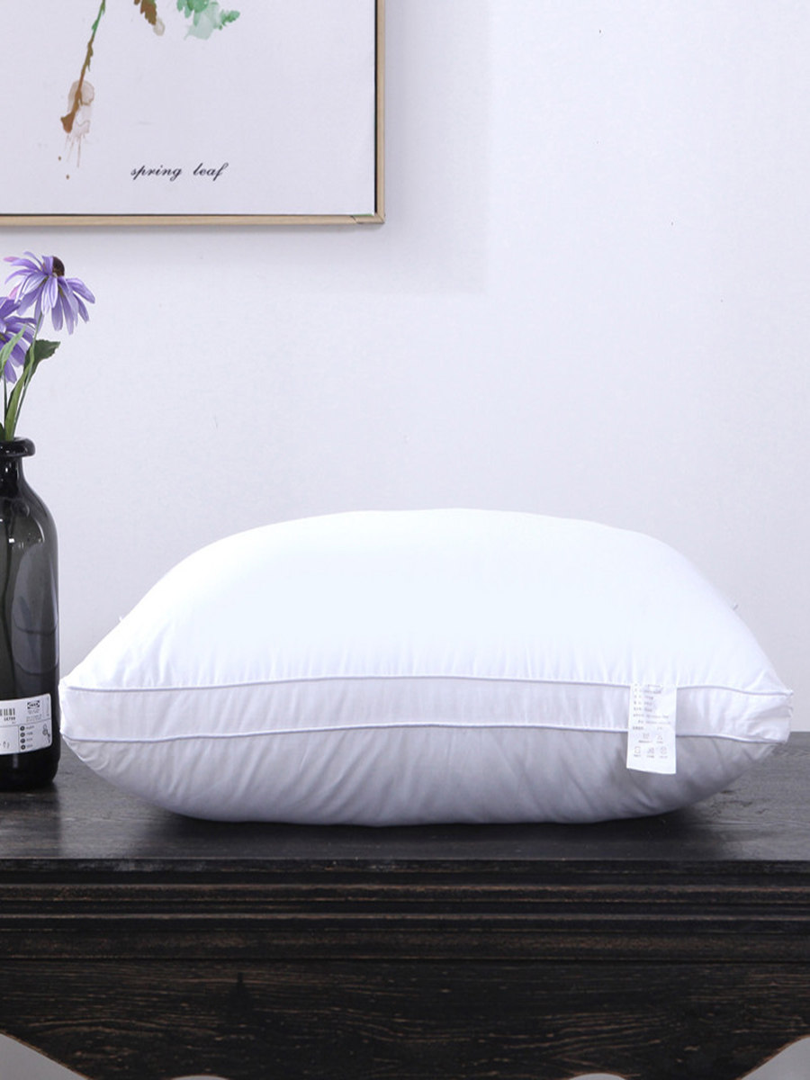 All-cotton feather velvet three-dimensional pillow single non-deformable high pillow hotel household single low pillow pillow core pair