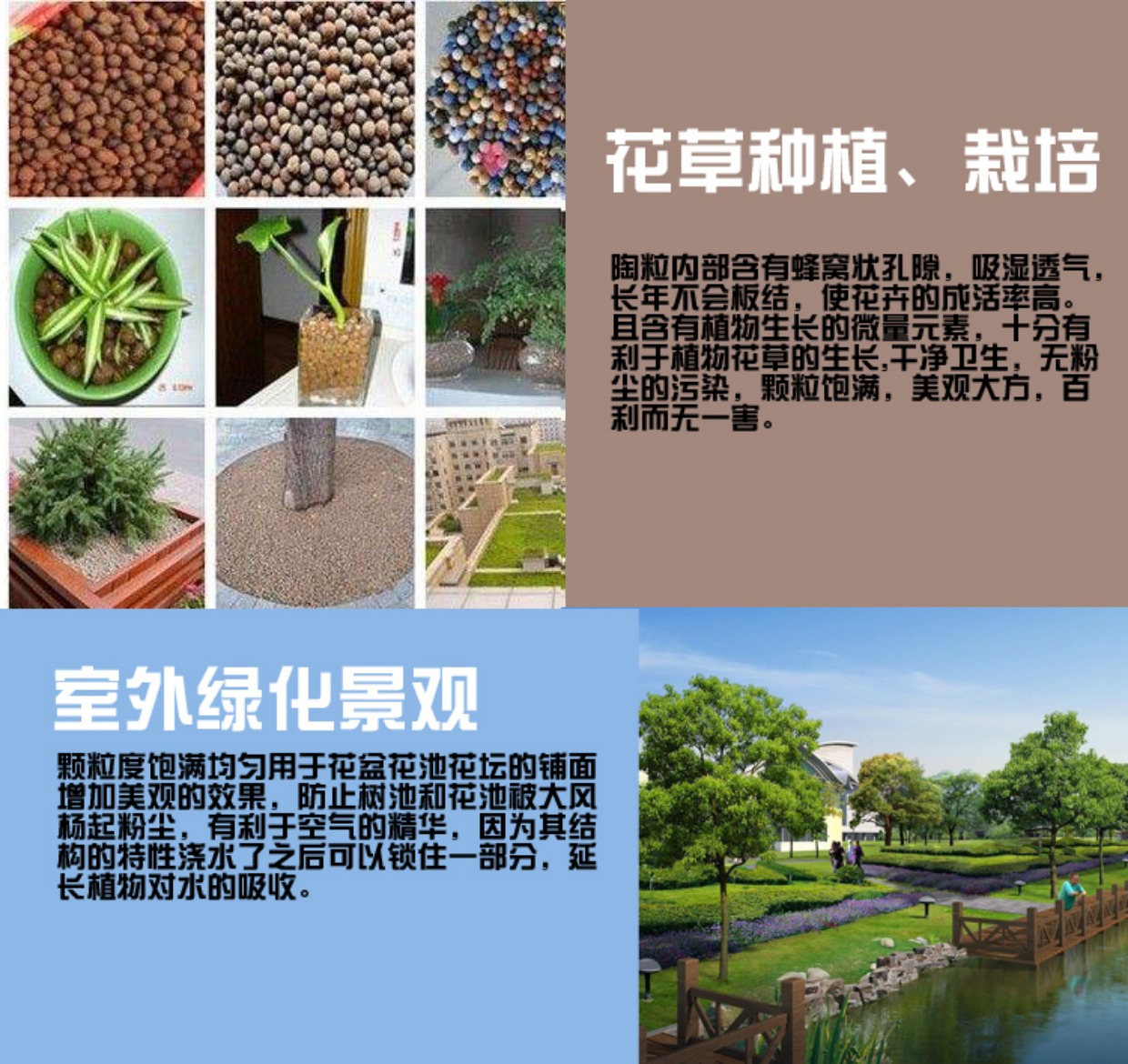 Ceramsite trung bình ceramsite làm vườn cung cấp thủy canh chậu đáy chậu thoát nước sàn hạt ceramsite mọng nước bình tưới cây mini