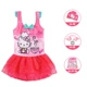 Đồ bơi trẻ em mới cho bé gái váy trong bộ đồ bơi trẻ em lớn bộ đồ bơi hellokitty mèo công chúa - Bộ đồ bơi của Kid