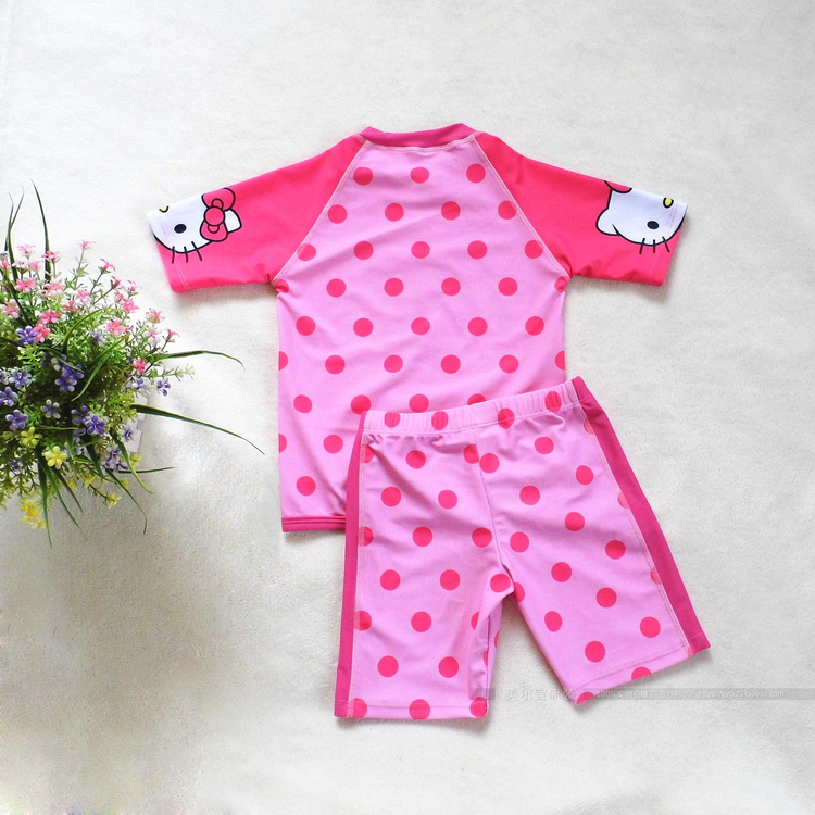 Đồ bơi trẻ em mới cho bé gái váy trong bộ đồ bơi trẻ em lớn bộ đồ bơi hellokitty mèo công chúa - Bộ đồ bơi của Kid đồ bơi cho be gái 11 tuổi