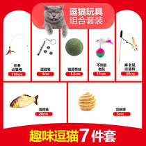 Cat from hi toy set laser pointer mint fish cat scratch steel wire feather cat stick cat artifact