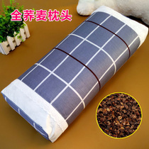 Buckwheat pillow adult whole buckwheat skin pillow core cervical spine pillow single square pillow pure buckwheat shell student hard pillow high pillow