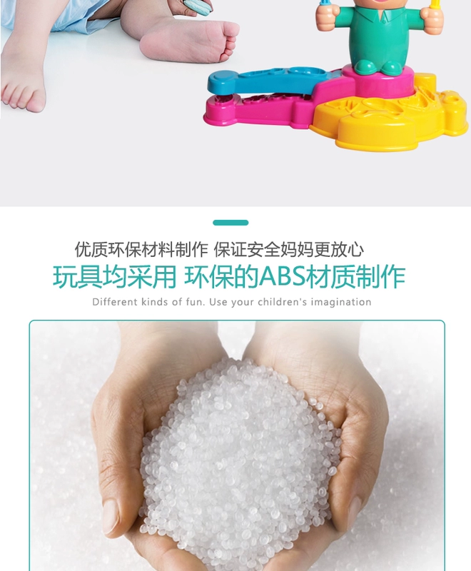 Trẻ em thợ làm tóc màu đất sét như da bùn đất sét không độc làm bằng tay bùn plasticine khuôn công cụ thiết lập đồ chơi cô gái - Đất sét màu / đất sét / polymer đất sét,