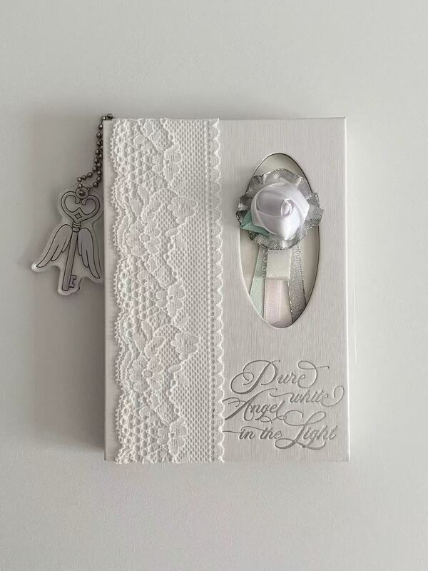 Vol.13 | Xia Hu Nao Original Pure White Angel A6 Planner Bag Cover with Hollow Silver Stamping Dream Core Vol.13 | Xia Hu Nao Original Pure White Angel A6 Planner Bag Cover with Hollow Silver Stamping Dream Core