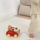 Drum pull cart toddler tractor wooden toy
