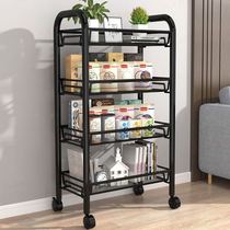 Kitchen shelf trolley storage rack home Mobile floor vegetable and fruit basket bathroom supplies storage rack