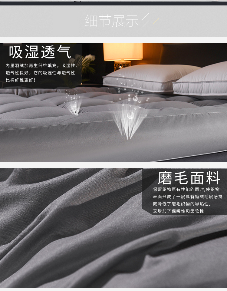 Nệm bông xuống có thể gập lại dày gấp đôi 1,5m1,8 nhíp giường 2.0X2X2.2 m nệm - Nệm nệm cao su