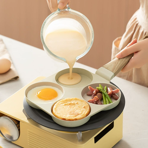 Семейство Supor четыре -яма для завтрака в горшке для яиц бургер бургас сковороды блин блин для блин