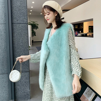 Pregnancy womens clothing autumn and winter sweaty horse chia female imitation fox fur straw foreign air fashion boomers loose cover 100 lap jacket