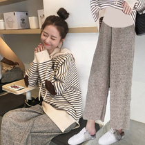  Pregnant womens pants autumn fashion outer wear net red autumn and winter clothes trendy mom age-reducing leggings two-piece spring and autumn suit