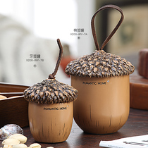 Toothpick box light luxury personality household cotton stick storage box creative cute portable portable high-end toothpick tube Nordic