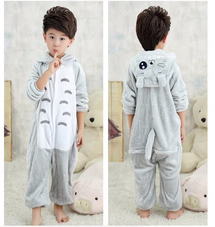 My Neighbor Totoro Children Bộ đồ ngủ Xiêm jumpsuit trẻ em xuân hè