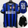 Áo cổ điển 2010 trận chung kết Champions League Inter Milan sân nhà phù hợp với bóng đá Maicon Zanetti - Bóng đá 	bộ quần áo bóng đá nam giá rẻ