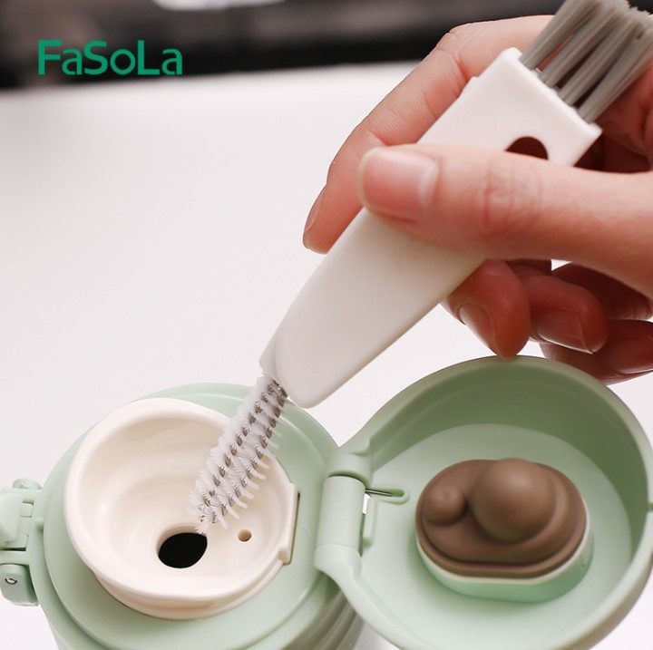 (zero to 100) fasola home cup cover brushed insulated cup bottle opening cleaning brush wash cup brush stains gap