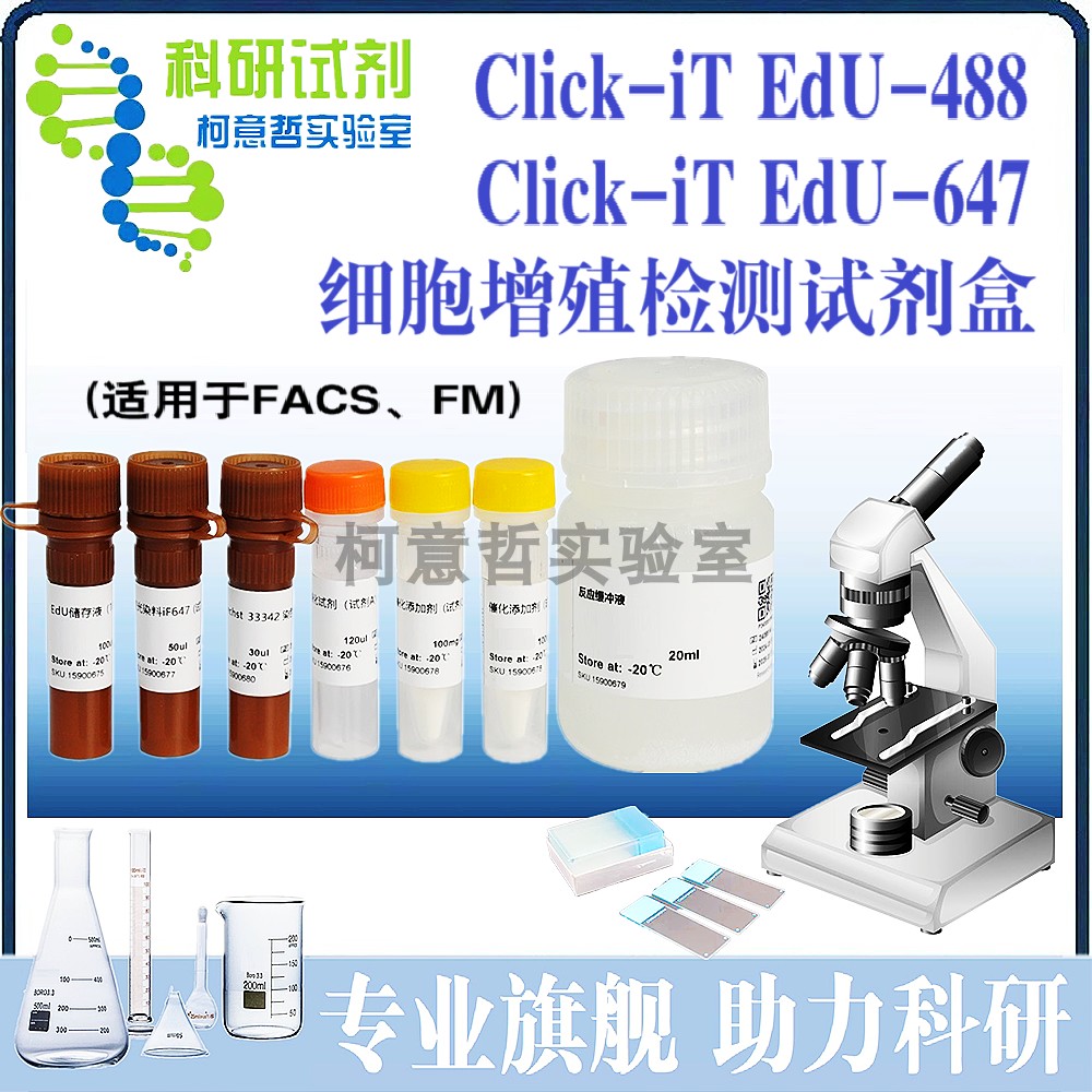 Click-iT EdU-488 细胞增殖检测试剂盒 / EdU-647 细胞增殖检测