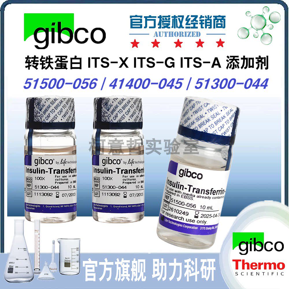 Gibco 转铁蛋白 (ITS-X) 51500-056 (ITS-G) 41400-045 51300-044