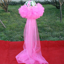 Wedding props complete set of road guide snow yarn road guide flower flower silk flower arch road guide shelf Road Guide cover