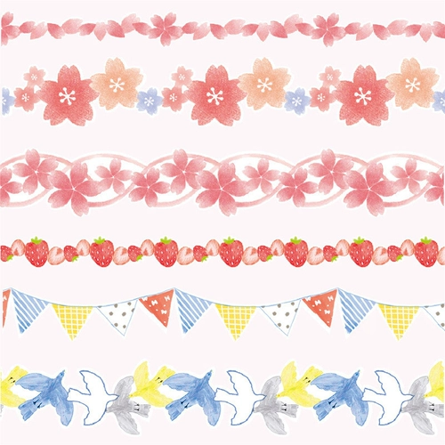 Лента, свежая клубника, планировщик, DIY