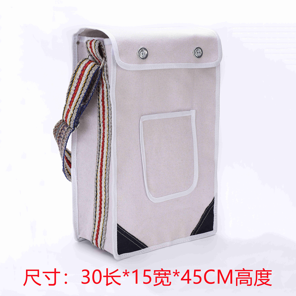 Thickened Flower Hug Bag Canvas Kit Repair Electrician Bag Single Shoulder Mounting Air Conditioning Special Woodwork Multifunction Abrasion Resistant