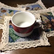 Please abide by the rules below 10 yuan limit 2 pieces of cotton woven lace coaster cushion plate cushion 2 pieces Price