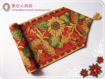 American country European retro Mediterranean ins style placemats table flag table mat corn sunflower length custom