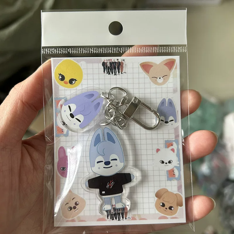 Cartoon acrylic double-sided keychain, accessory, pendant